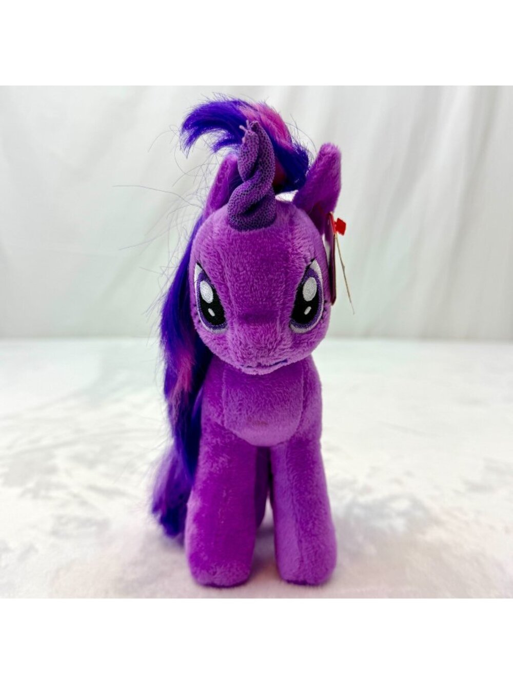 My Little Pony Ty Beanie Babies Rainbow Sparkle 7" Plush Toy  Purple